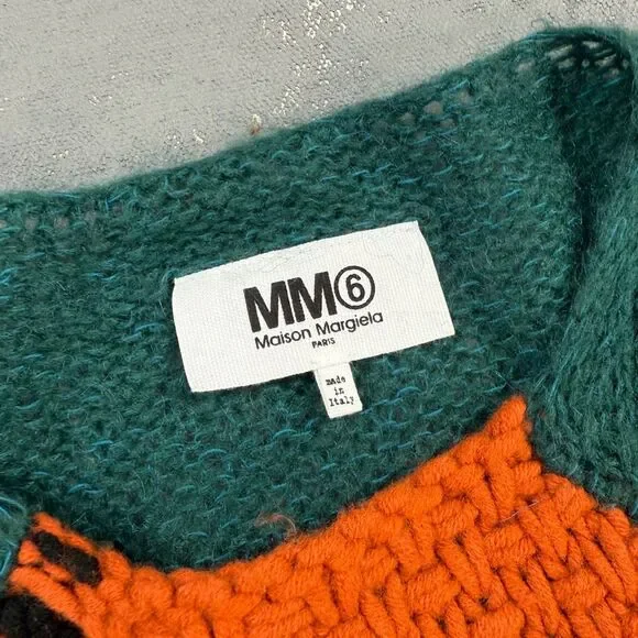 MM6 Maison Margiela Wool & Mohair Blend Knit Sweater Women's Medium - Picture 3 of 5